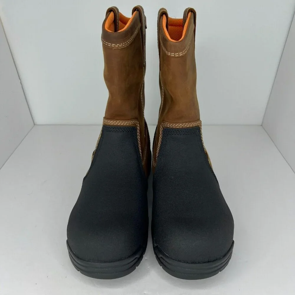 Carolina Mens CA4582 Brown Ranch Metguard Composite Toe Size 10 Work Boots
